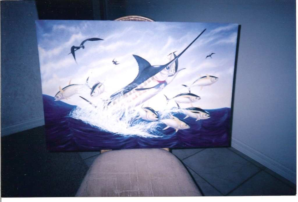 Artist Hangout 27 - Sailfish (2004 Jun) (oil) - By Artist Tai Zen