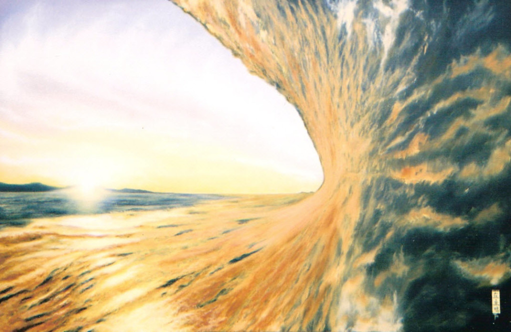 Artist Hangout 29 - South African Wave (2003 Nov) (oil) - By Artist Tai Zen