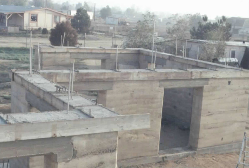 Artist Hangout - Rammed Earth House Construction 19 - Setting Up Forms For Bond Beam