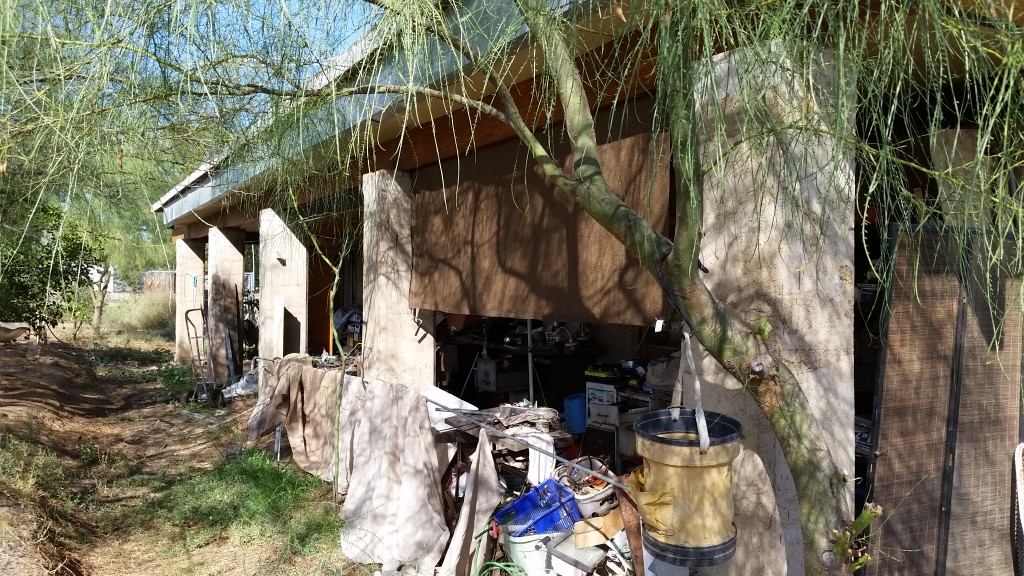 Artist Hangout - Rammed Earth House Construction 31 - Rammed Earth Columns