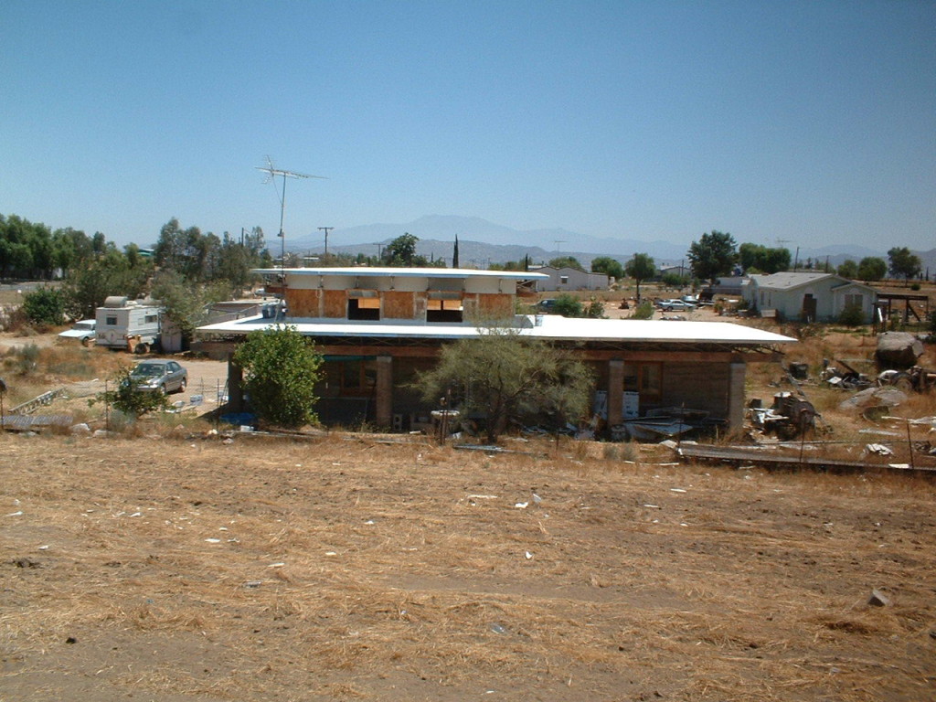 Artist Hangout - Rammed Earth House Construction 33 - West View