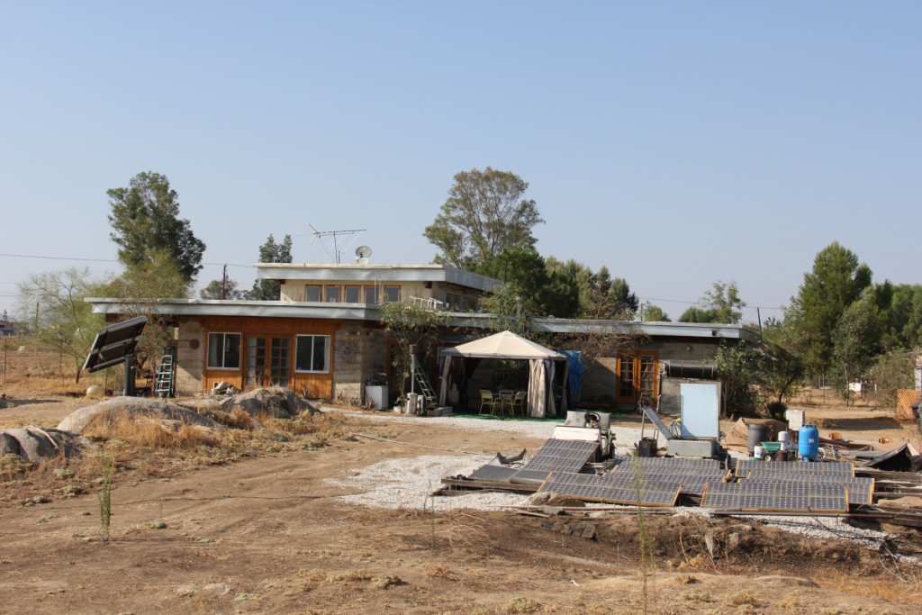 Artist Hangout - Rammed Earth House Construction 35 - South View