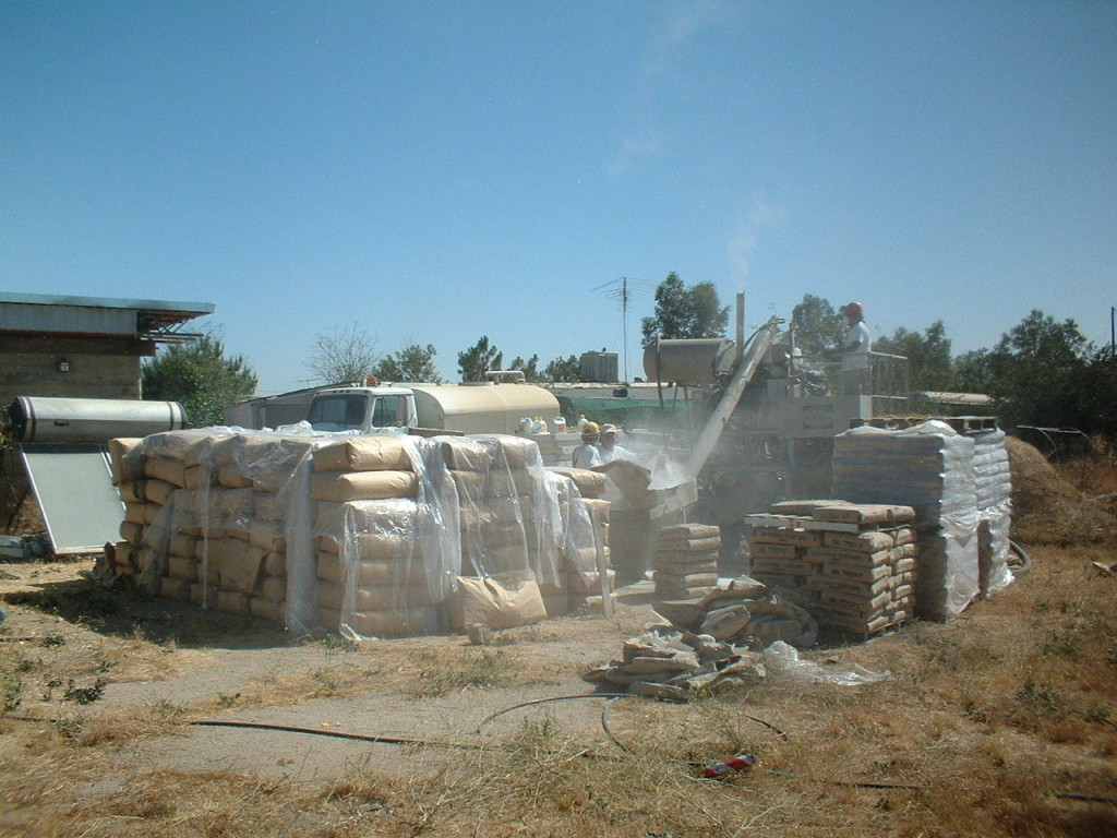 Artist Hangout - Rammed Earth House Construction 36 - Cement Station