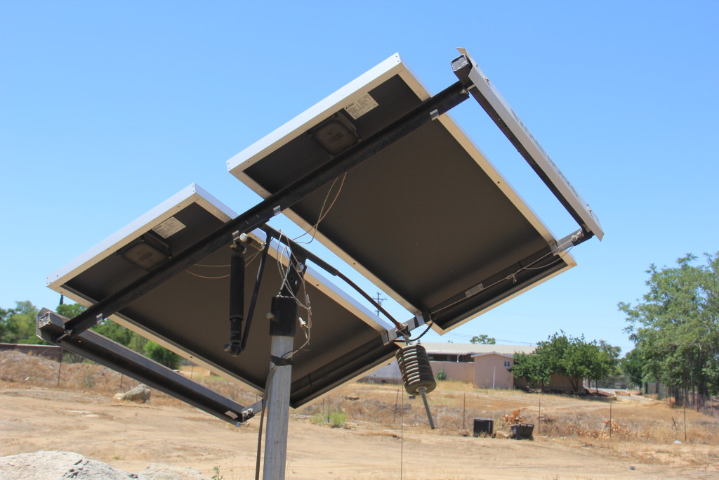 Artist Hangout - Rammed Earth House Construction 51 - Solaterre's Pole Mounted Solar Panels