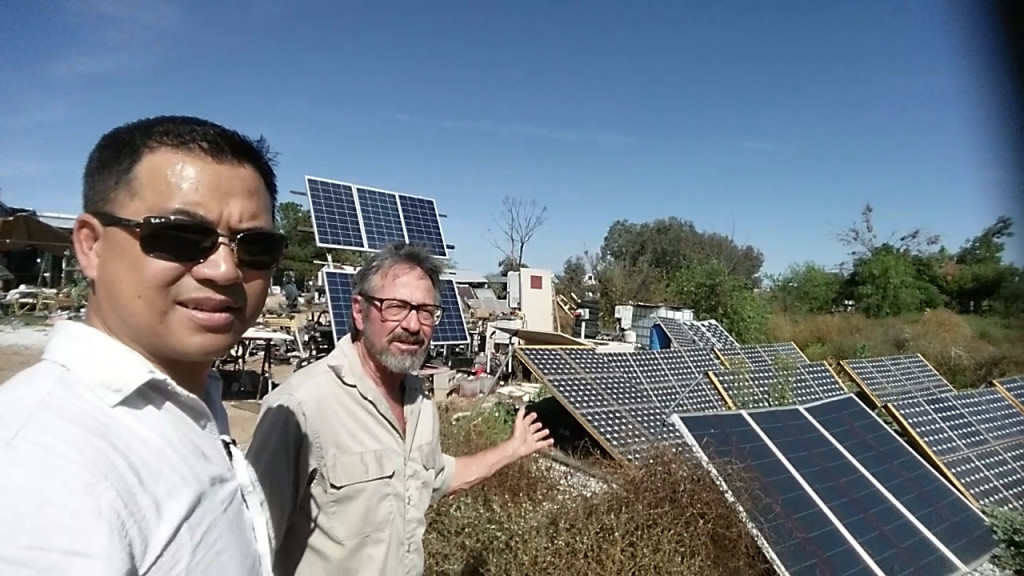 Artist Hangout - Rammed Earth House Construction 54 - Solaterre's Pole Mounted Solar System